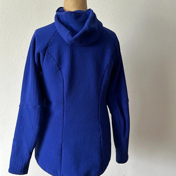 Patagonia sz S R2 Techface Fleece Blue Hoody Jacket blue zip front hooded - Picture 5 of 8
